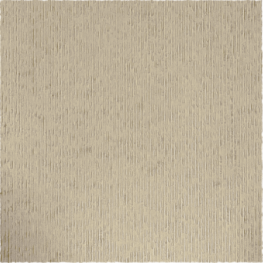 A close-up of Landmark Decor's Cut Stone Sheet - Beige, showcasing its textured surface with vertical, slightly irregular lines that resemble wood grain or fabric patterns.