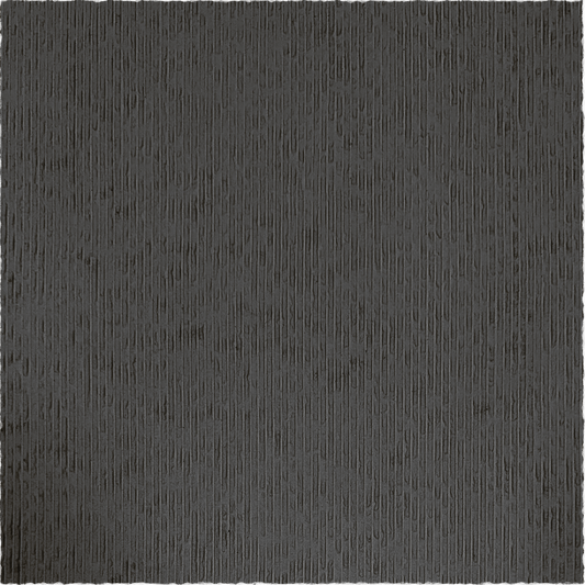 The Landmark Decor Cut Stone Sheet - Black features a textured black surface with vertical, irregular, slightly glossy lines, creating a look reminiscent of natural stone.