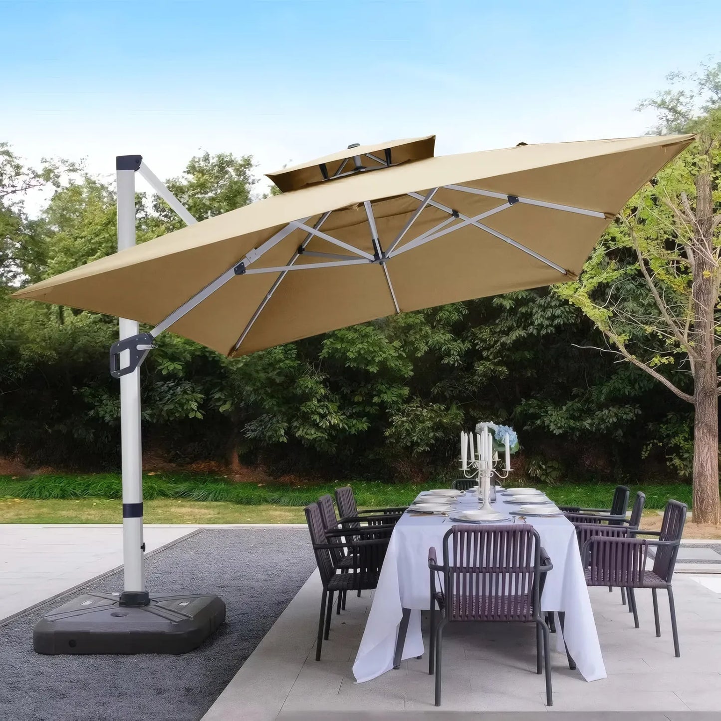 Square 9 Ft Cantilever Umbrella