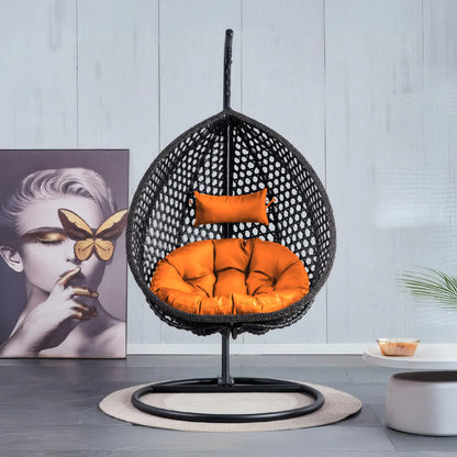 Moroccan Outdoor Swing Chair - Black