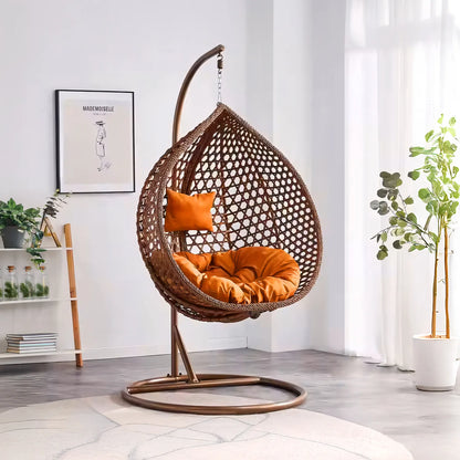 Moroccan Outdoor Swing Chair - Brown